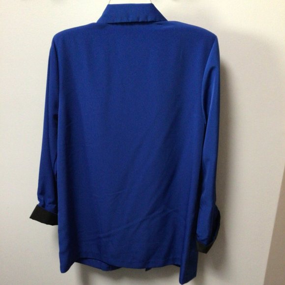 Willow Ridge Blue Blazer with Black cuffs - Picture 2 of 5